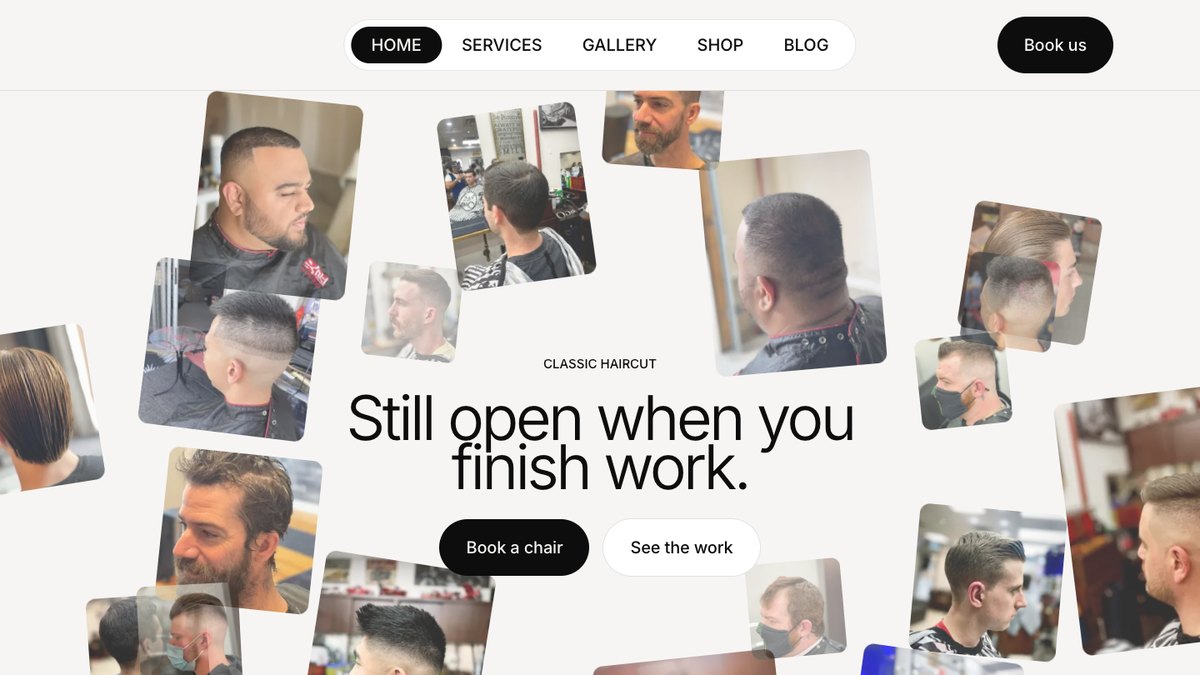 Classic Haircut Barbershop website